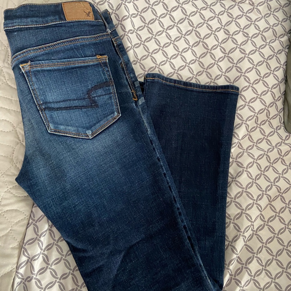 American eagle bootcut jeans almost brand new!
